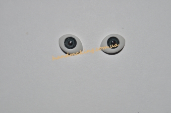 Глаза для кукол 8мм*11мм серые