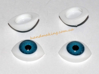 Глаза для кукол 11мм*16мм голубые