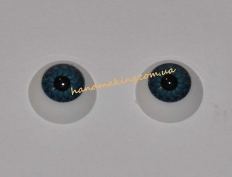 Глаза для кукол 11мм серо-голубые
