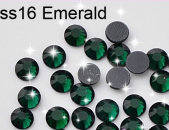 Стразы DMC SS16 Emerald, 30шт