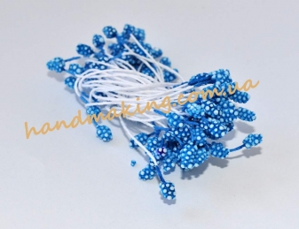 Тычинки пенопластовые на нитке синие
