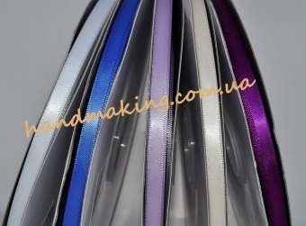 Двухсторонняя атласная лента 7мм Ultra Violet 467