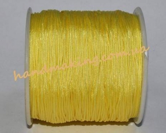 Шнур для плетіння браслетів "шамбала" ніжно-жовтий
