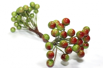 Калина 8мм красно-зеленая, 50 ягод