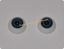 Глаза для кукол 11мм серо-голубые