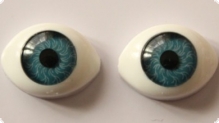 Глаза для кукол 10,5*14,5мм голубые