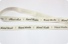 Нашивка "Handmade" 15*55мм (серый текст)