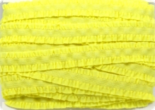 Еластична стрічка з воланами 13мм жовта