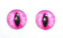 Глазки кошачьи 12мм розовые