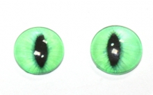 Глазки кошачьи 12мм зеленые
