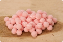 Бусина-помпон бархатная 10мм Peach pink 03, 50шт