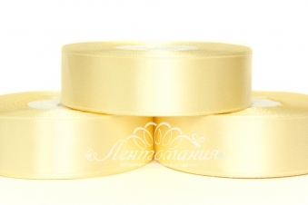 Лента атласная 2,5см айвори 8004 (32,5м)