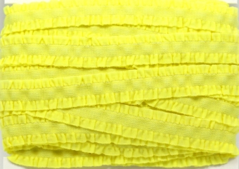 Еластична стрічка з воланами 13мм жовта