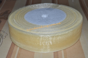 Лента из органзы 2,5см айвори