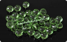 Намистини кришталеві 6*4мм Peridot, 10шт