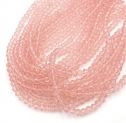 Намистини кришталеві 6*4мм Light rose, 10шт