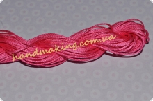 Шнур для плетіння браслетів "шамбала" яскраво-рожевий