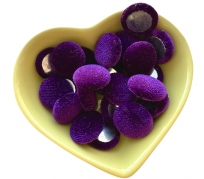 Серединка для бантика велюрова 16мм Dark purple