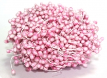 Тычинки на нитке сахарные розовые