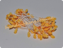 Тычинки пенопластовые на нитке желто-оранжевые