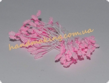 Тычинки пенопластовые на нитке светло-розовые