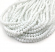Намистини кришталеві 6*4мм непрозорі White, 10шт