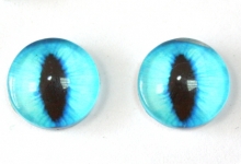 Глазки кошачьи 12мм голубые