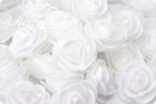 Роза из фоамирана 3,5см белая