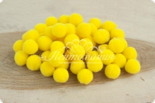 Бусина-помпон бархатная 10мм Yellow 05