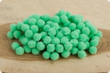 Помпони велюрові 8мм Mint 09, 50 штук