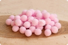 Помпони велюрові 10мм Baby pink 13, 50шт