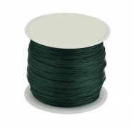 Шнур для плетіння браслетів "шамбала" темно-зелений