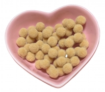 Помпони велюрові 8мм Khaki 22, 50шт