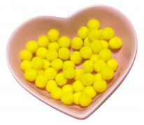 Помпони велюрові 8мм Yellow 05, 50шт