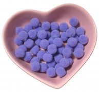 Помпони велюрові 8мм Lilac 11, 50 штук